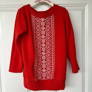 •Carter’s•  Shimmery Snowflake Sweatshirt Top - Size 6